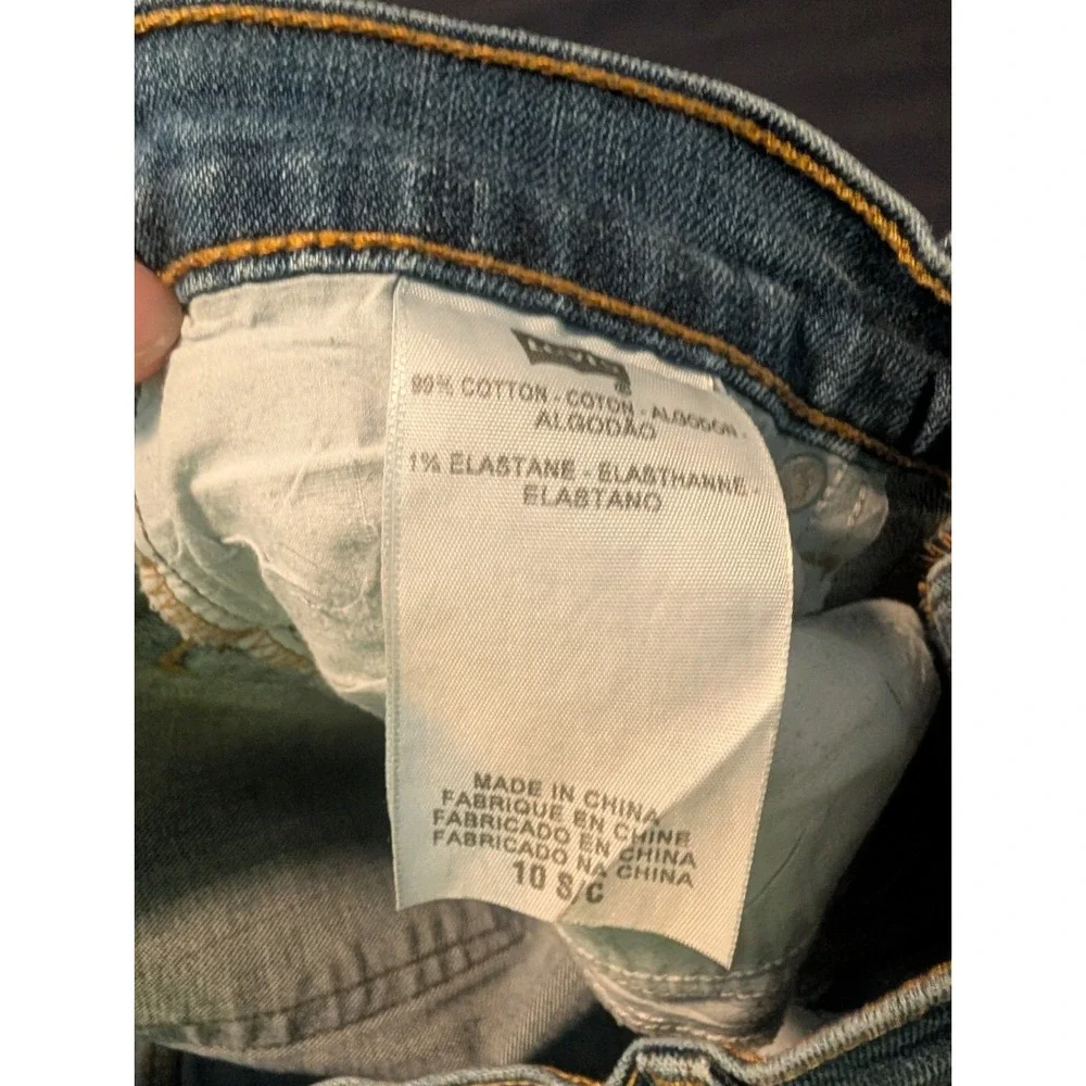 Levi's 505 Straight Fit Mens Size 32x28 Med Wash Blue Denim Jeans Cotton Blend